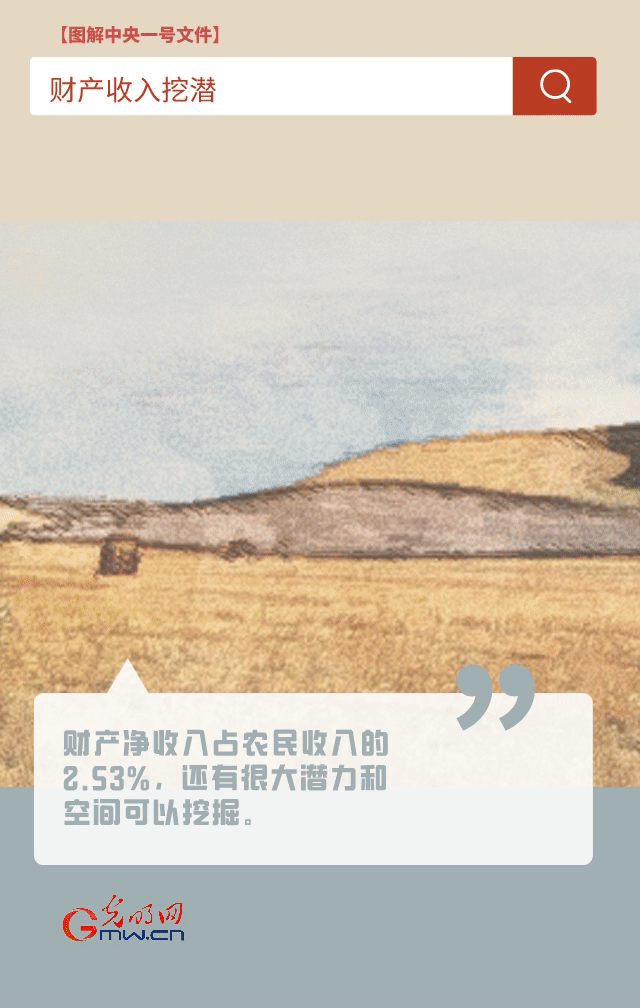 【圖解中央一號文件】“動”漫海報丨今年如何讓農民的“錢袋子”鼓起來？