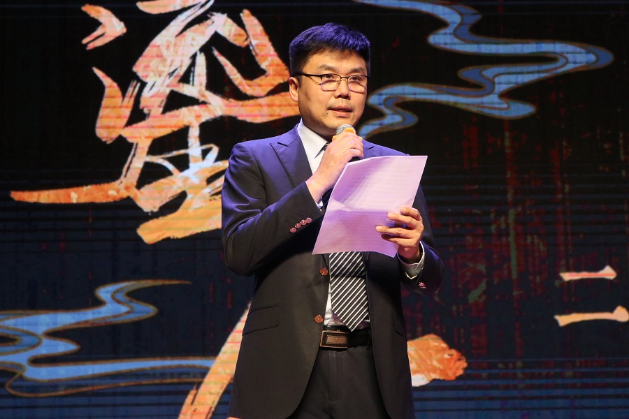 北京外國語大學黨委常委、副校長趙剛在活動現場講話。主辦方供圖