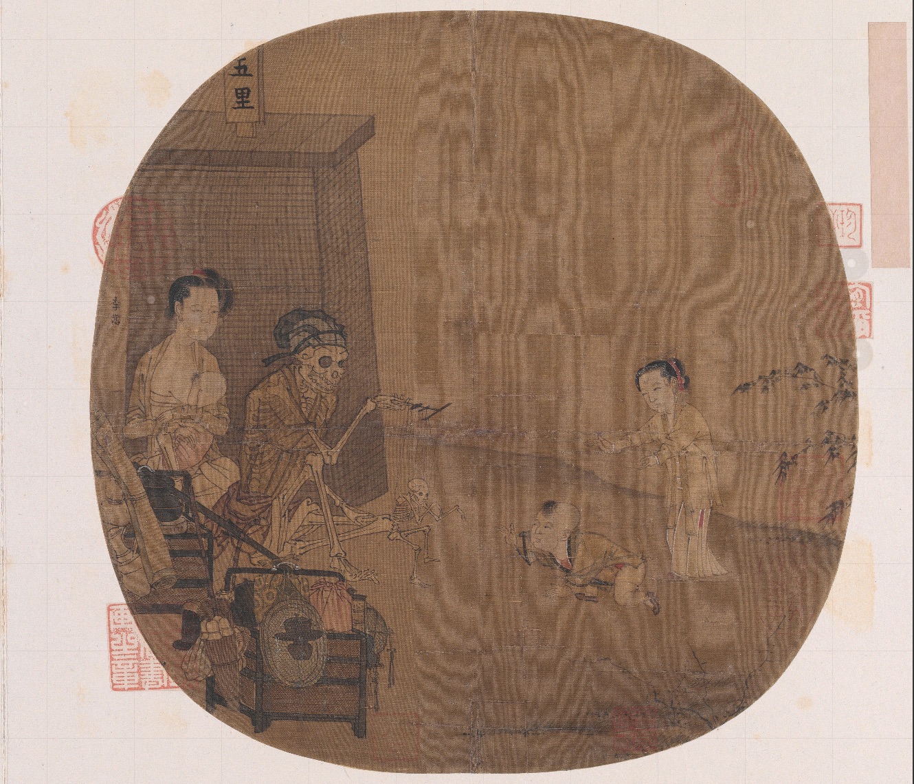 南宋名畫《骷髏幻戲圖》。圖片來源：故宮博物院官方網站