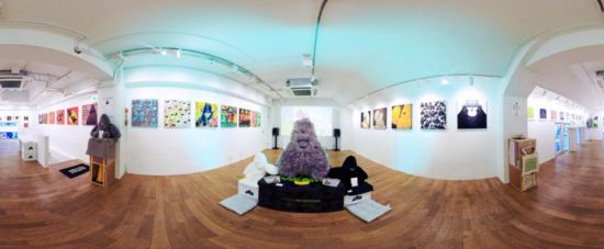 “大衛猿”主題展覽現場。（主辦方供圖）