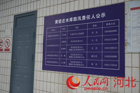 防汛責(zé)任人公示牌。人民網(wǎng)祝龍超攝