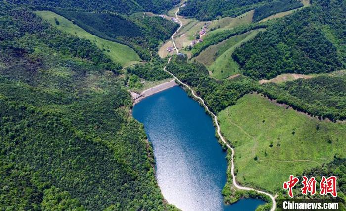 空中俯瞰北山村。洲湖鎮供圖