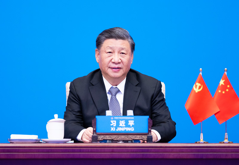 2023年3月15日，習(xí)近平主席在北京出席中國共產(chǎn)黨與世界政黨高層對(duì)話會(huì)，并發(fā)表題為《攜手同行現(xiàn)代化之路》的主旨講話。